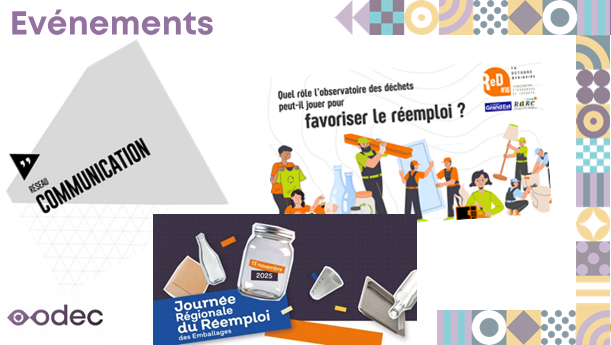 Actu ODEC - Prochains rendez-vous régionaux autour des déchets et de l'économie circulaire